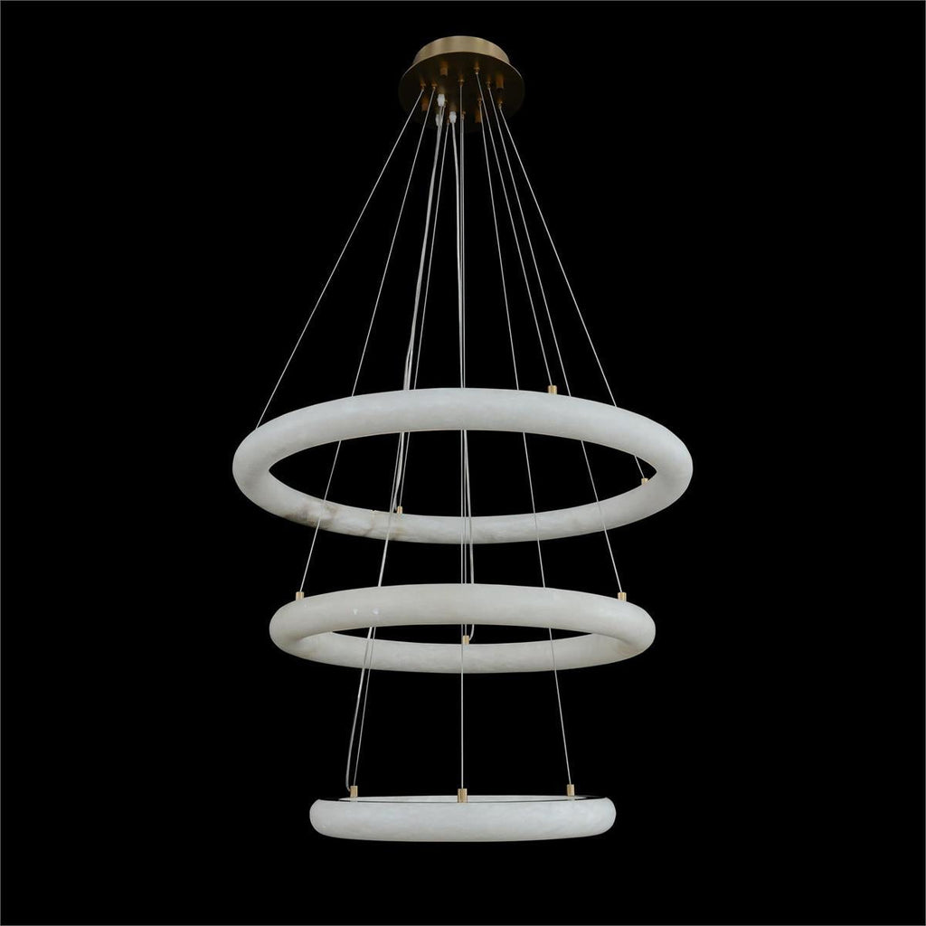Luca Three-Tier Alabaster Pendant Chandelier -  - VChandelier