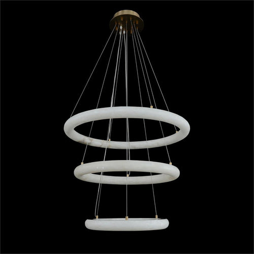 Luca Three-Tier Alabaster Pendant Chandelier -  - VChandelier