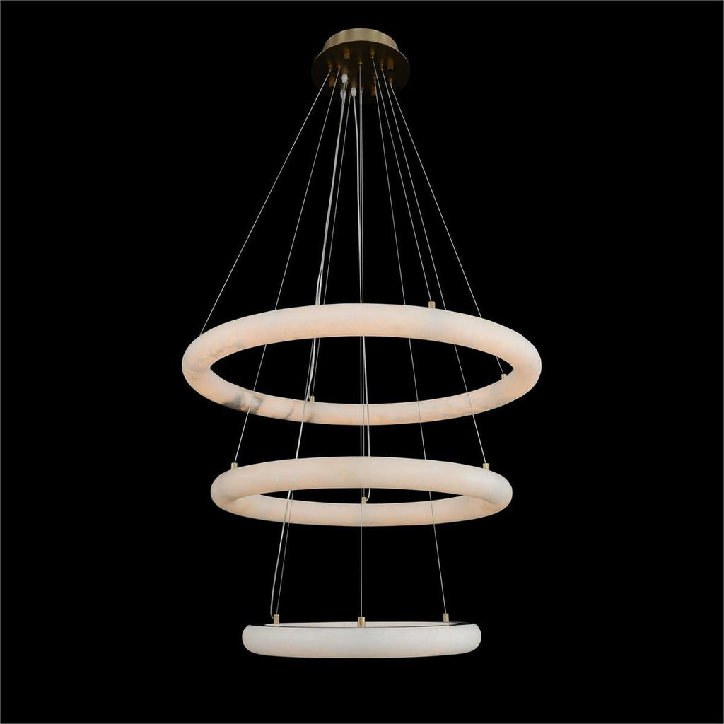 Luca Three-Tier Alabaster Pendant Chandelier -  - VChandelier