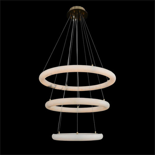 Luca Three-Tier Alabaster Pendant Chandelier -  - VChandelier