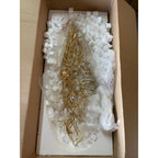 Lukas Oval Branching Brass Linear Teardrop Chandelier - 73" LengthDark Copper - VChandelier