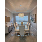 Lukas Oval Branching Brass Linear Teardrop Chandelier - 73" LengthDark Copper - VChandelier