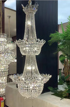 Luxury Empire Branch Crystal Chandelier Pendant Light for Entryway and Foyer - D19.7" *H23.6"Warm Light - VChandelier