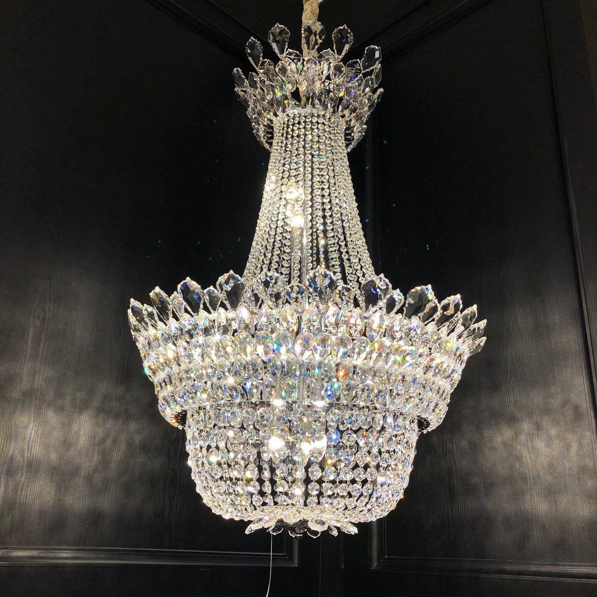 Luxury Empire Branch Crystal Chandelier Pendant Light for Entryway and Foyer - D31.5" *H35.3"Warm Light - VChandelier