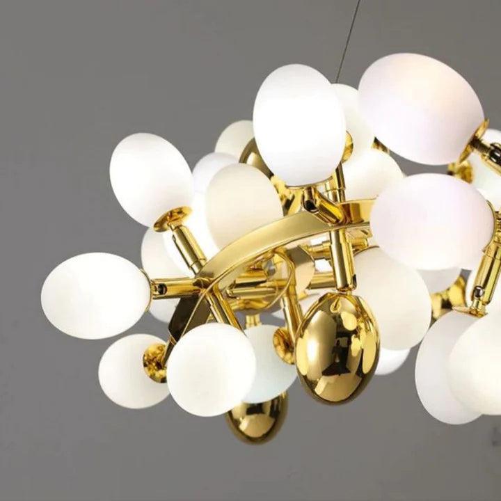 Luxury Escamoles Modern Linear Grape Chandelier - Small: 39.4" L - VChandelier