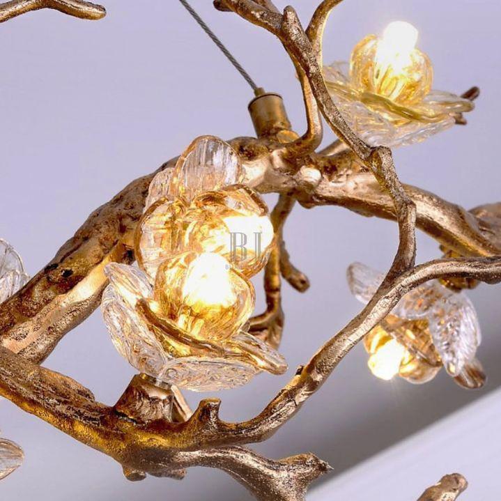 Luxury Flower Tree Branch Chandelier - L 39.4″(100cm) x W 25.6″(65cm) x H 22.8″(58cm) - VChandelier