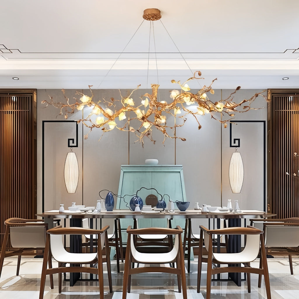 Luxury Flower Tree Branch Chandelier - L 39.4″(100cm) x W 25.6″(65cm) x H 22.8″(58cm) - VChandelier