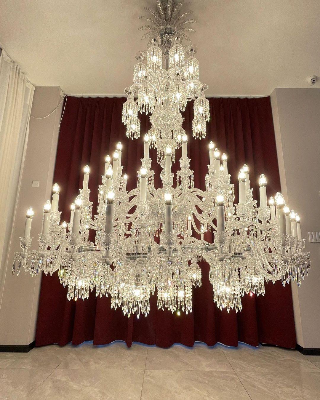 Luxury Large Multi Candles Chandelier Islam Crystal Ceiling Lighting Fixture For Living Room/ Hall Decoration-Chandeliers - VChandelier