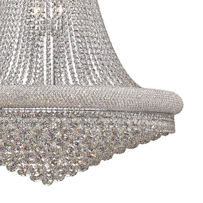 Luxury Modern Primo Wide Gold Crystal Chandelier for High Ceiling Foyer & Staircase - VChandelier