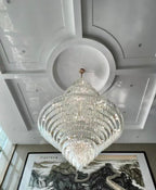 Luxury Multi - tiered Extra Large Crystal Chandelier for Staircase/Foyer/Entryway - 87 Lights/ D59.1"*H92.52" - VChandelier