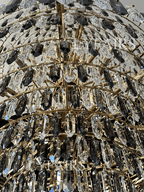 Luxury Multi-tiered Honeycomb Crystal Chandelier for High Ceiling-Chandeliers - VChandelier