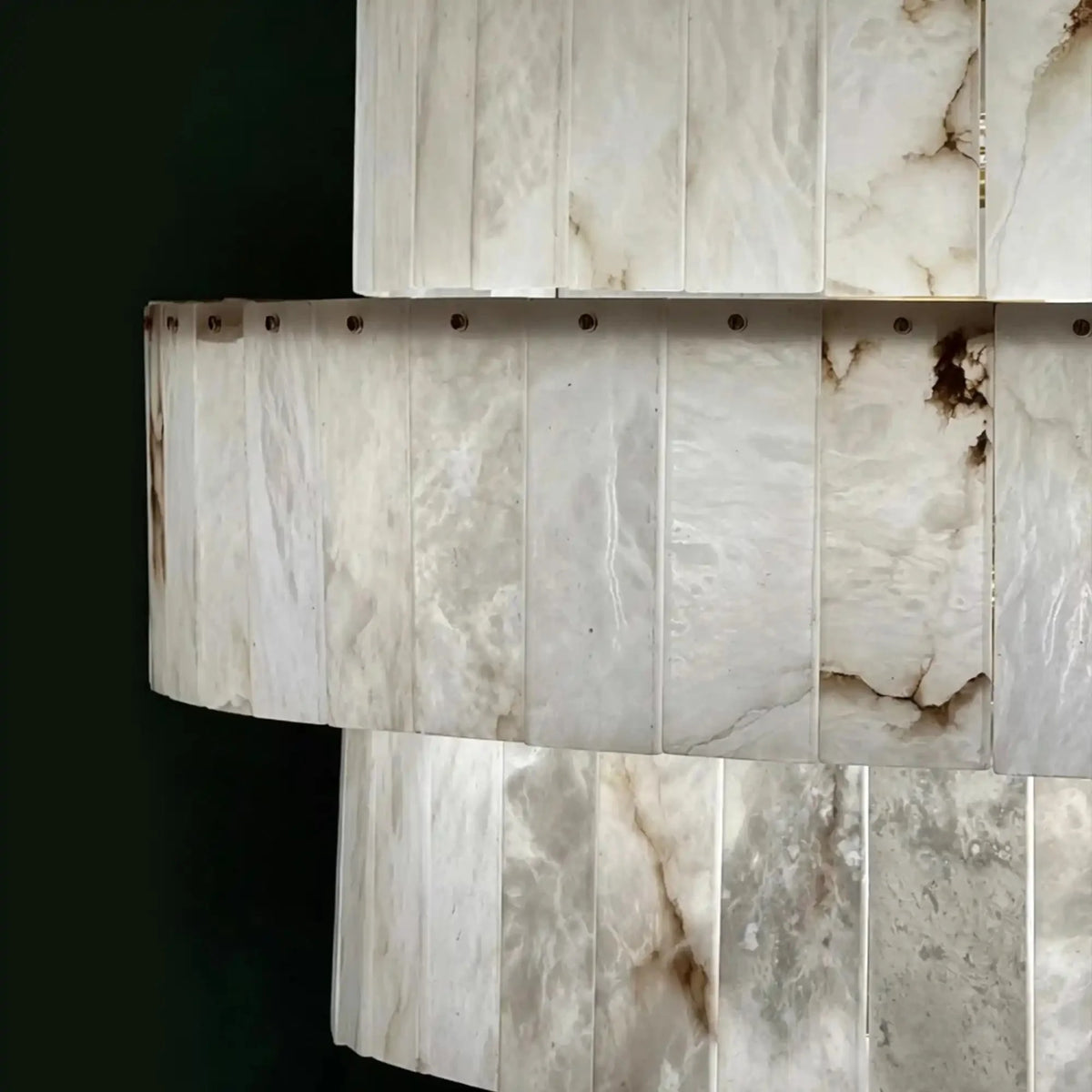 Luxury Sculpted Pyramid-Tier Alabaster Chandelier for High Ceiling - D48.03"*H44.09"(D122cm*H112cm)/85kgWarm Light 3000K - VChandelier