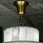 Luxury Sculpted Pyramid-Tier Alabaster Chandelier for High Ceiling - D48.03"*H44.09"(D122cm*H112cm)/85kgWarm Light 3000K - VChandelier