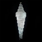 Luxury Spiral Crystal Chandelier for High - ceiling/Foyer/Staircase - D31.5"*H126"/110kgWhite Light - VChandelier