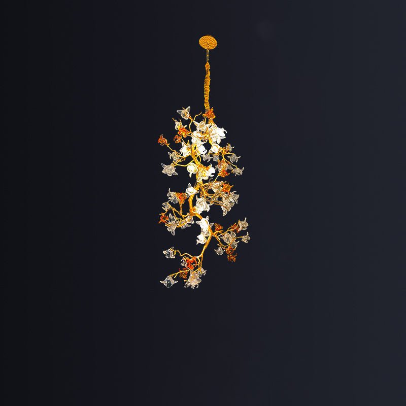 Luxury Villa Elegant Villa Blossom and Branch Chandelier, - VChandelier-31.5" W x 71.87" H - VChandelier