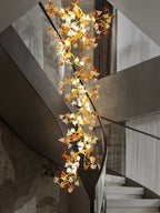 Luxury Villa Elegant Villa Blossom and Branch Chandelier, - VChandelier-31.5" W x 81.61" H - VChandelier