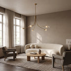 Shells Clear Glass Round Chandelier