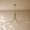 Shells Clear Glass Round Chandelier