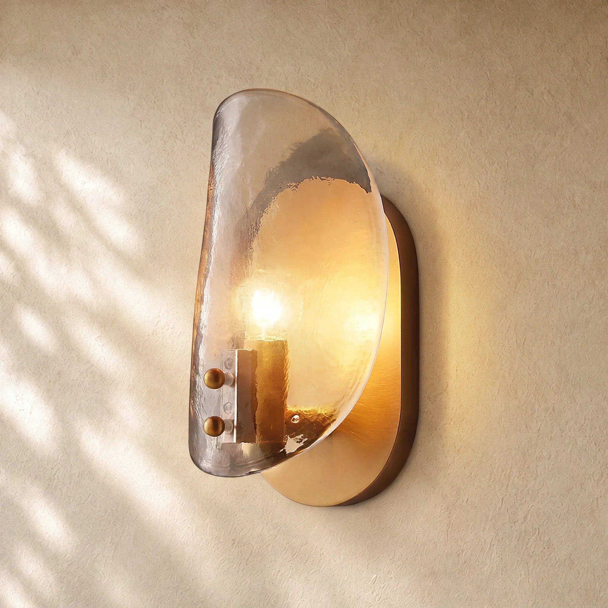 Shells Clear Glass Sconce