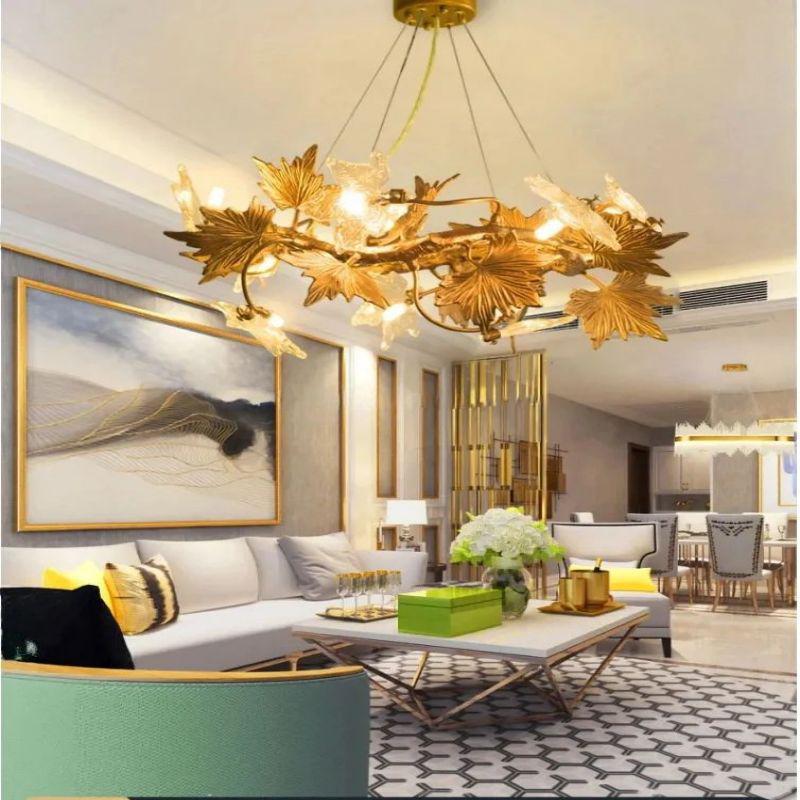 Maple Leaf Branch Chandelier - D120cm (D47¼") - VChandelier