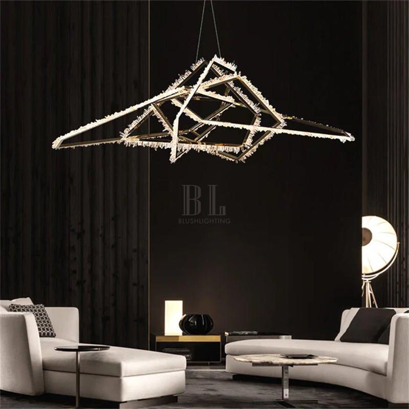 Marty Modern Rock Crystal Irregular Chandelier- - VChandelier- - VChandelier