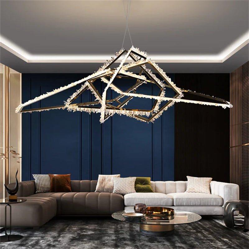 Marty Modern Rock Crystal Irregular Chandelier- - VChandelier- - VChandelier