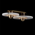 Median Alabaster Flush mount - 2 Surface - Brass - VChandelier