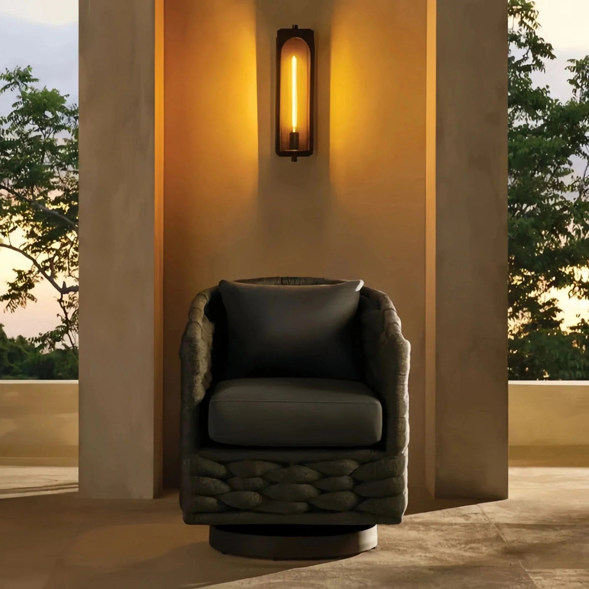 Palladian Outdoor Wall Sconce - 24"BrassVChandelier