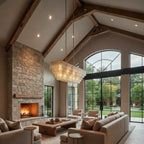 Sirena Glass Rectangular Chandelier