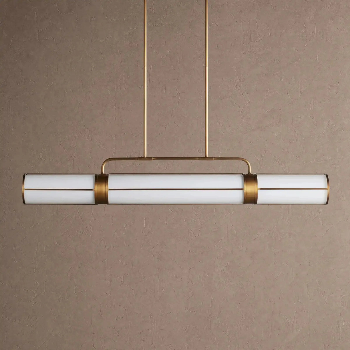 Remming Linear Chandelier 54"62"72" - 62''BrassVChandelier