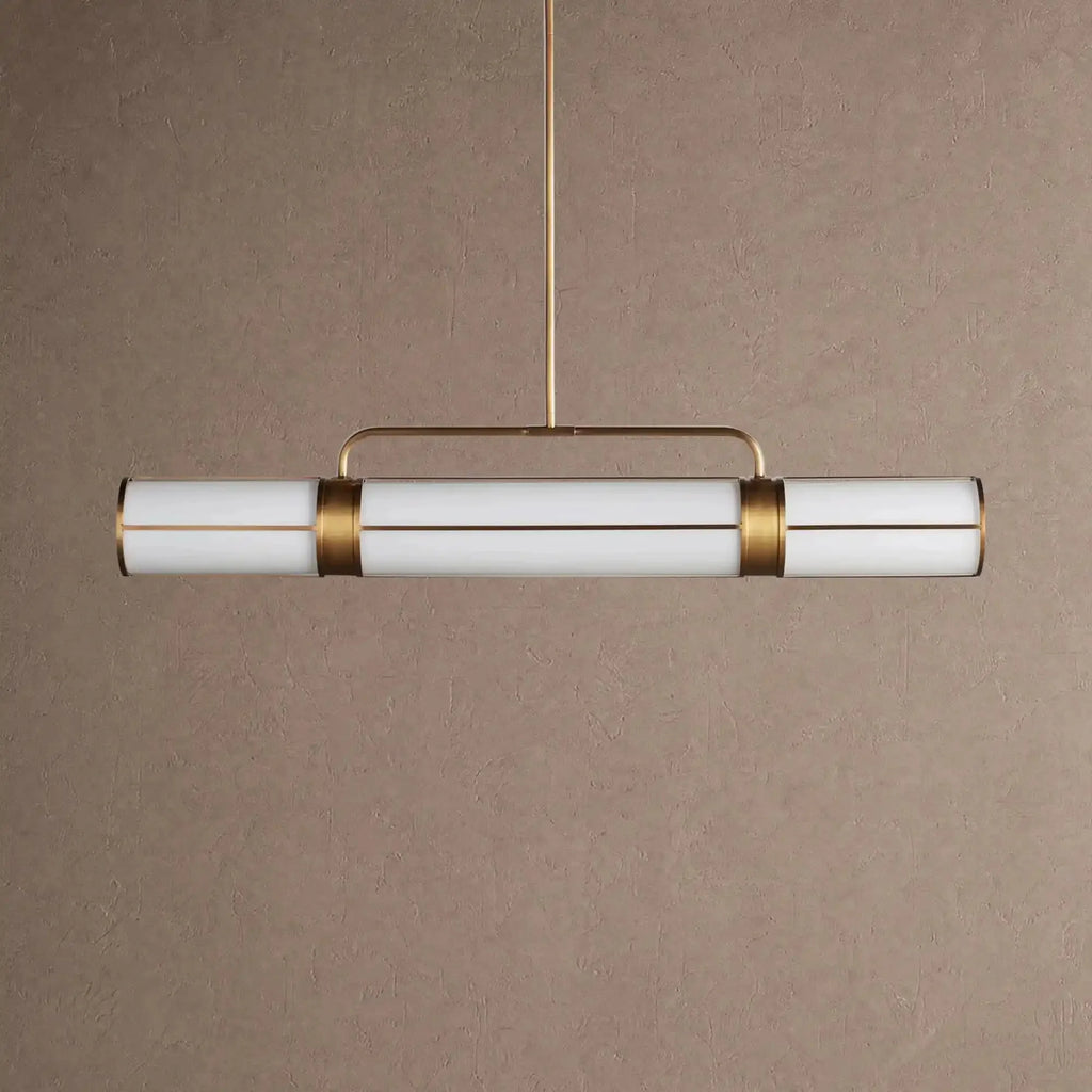 Remming Linear Chandelier 54"62"72" - 54''BrassVChandelier