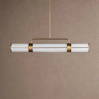 Remming Linear Chandelier 54"62"72" - 54''BrassVChandelier