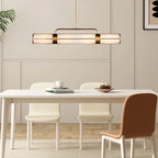 Remming Linear Chandelier 54"62"72" in black - modern dining room lighting