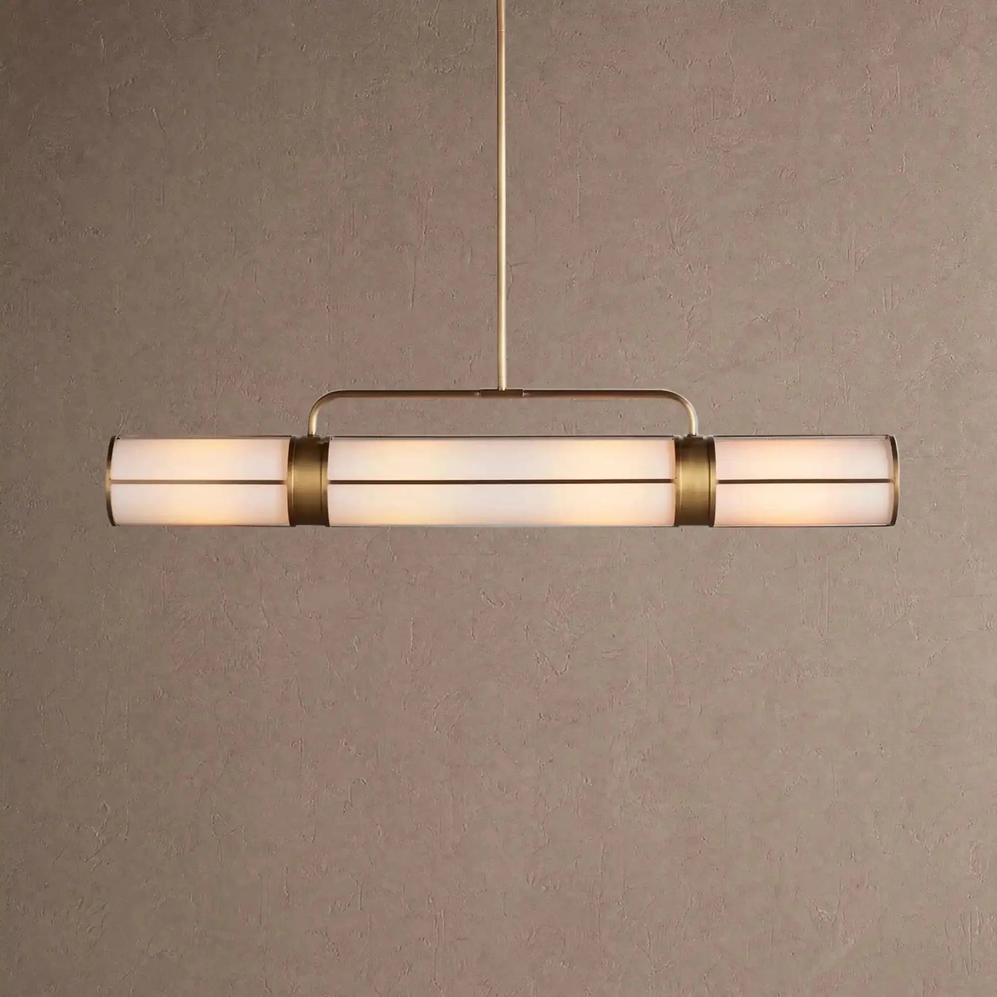 Remming Linear Chandelier 54"62"72" - 54''BrassVChandelier
