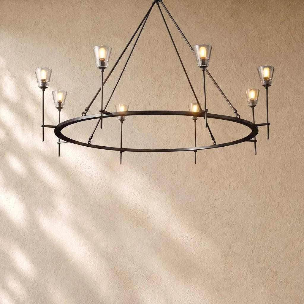 Torche De Verre - Lustre rond