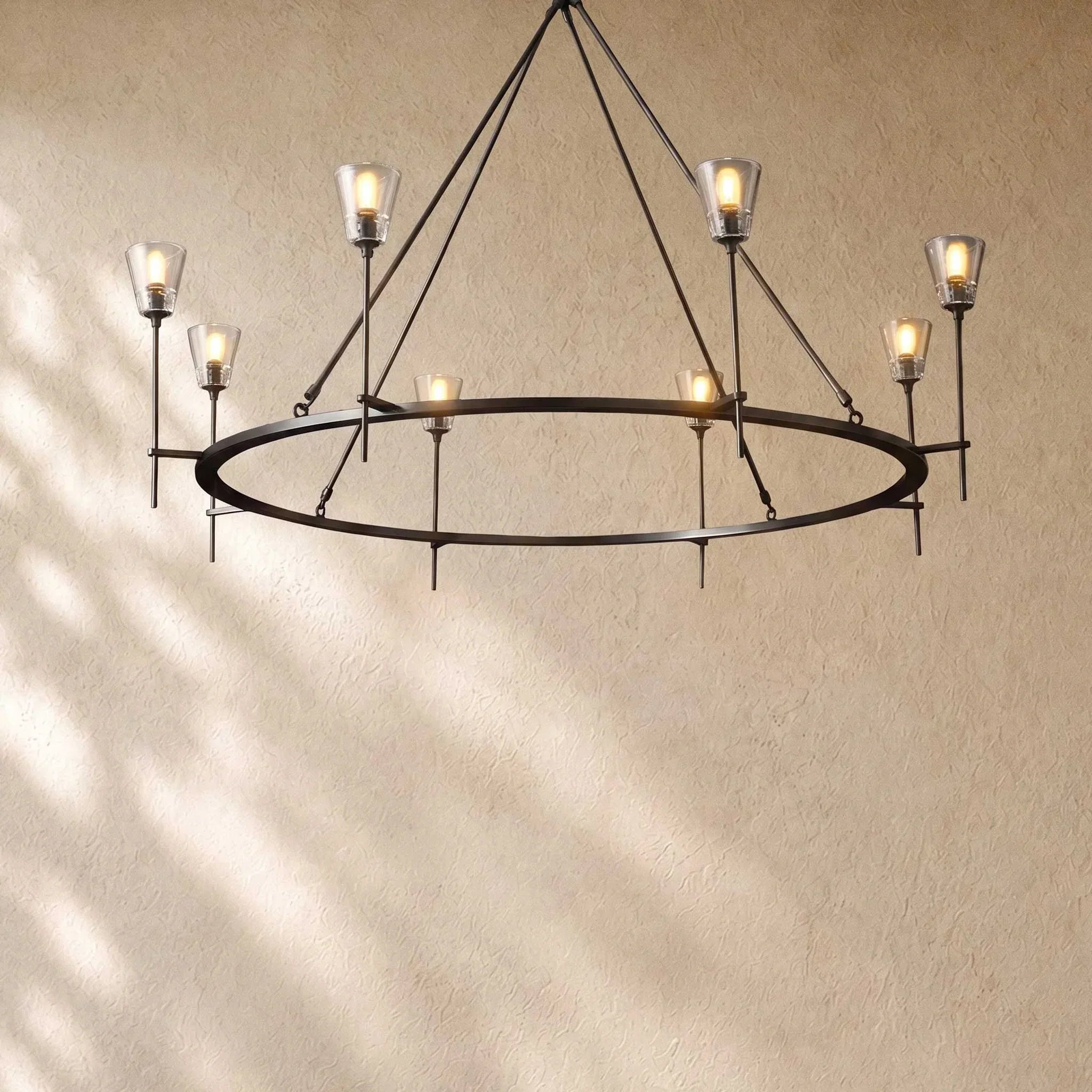 Torche De Verre - Lustre rond