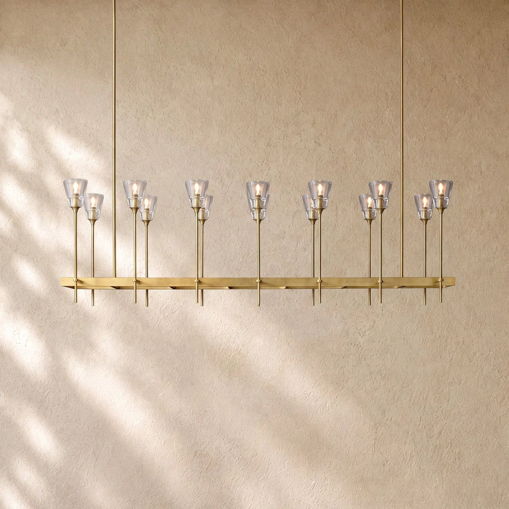 Torche De Verre - Lustre rectangulaire