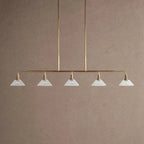 Theron Glass Linear Chandelier - 60"ClearBrassVChandelier