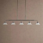 Theron Glass Linear Chandelier - 60"ClearBlackVChandelier