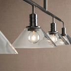 Theron Glass Linear Chandelier - 60"MilkBrassVChandelier