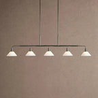 Theron Glass Linear Chandelier - 60"MilkBlackVChandelier