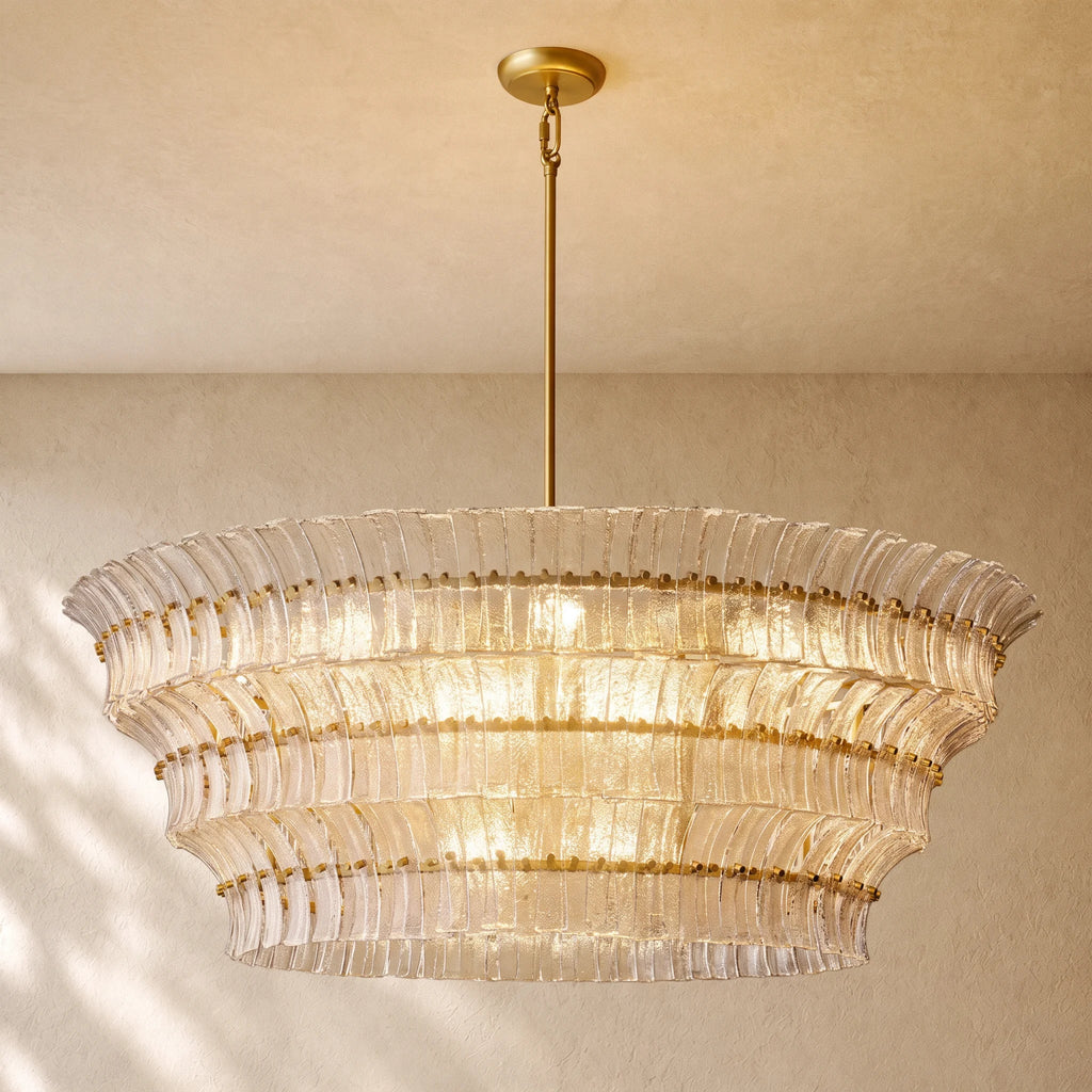 Romanion Glass Round Chandelier
