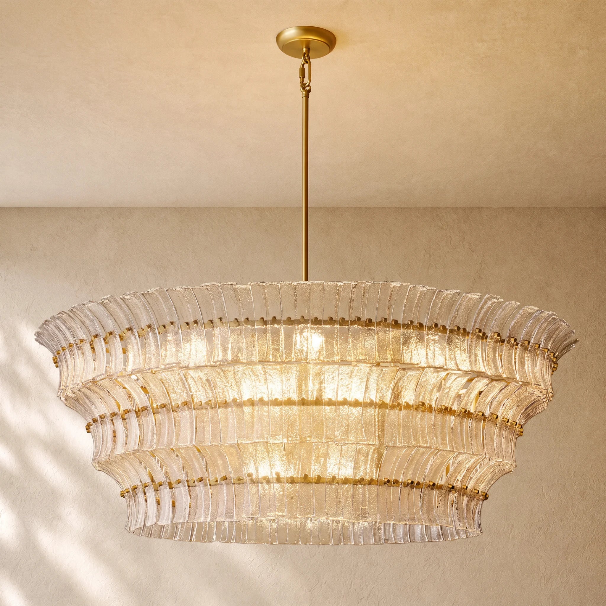 Romanion Glass Round Chandelier