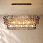 Romanion Glass Linear Chandelier