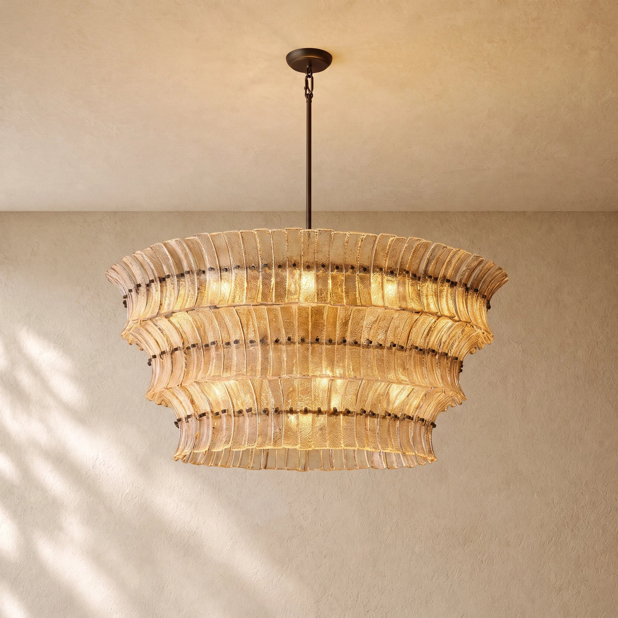 Romanion Glass Round Chandelier