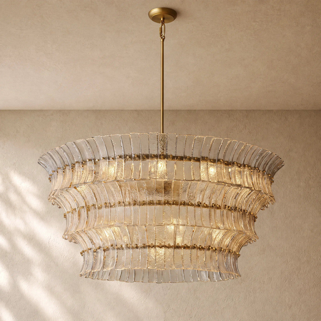 Romanion Glass Round Chandelier