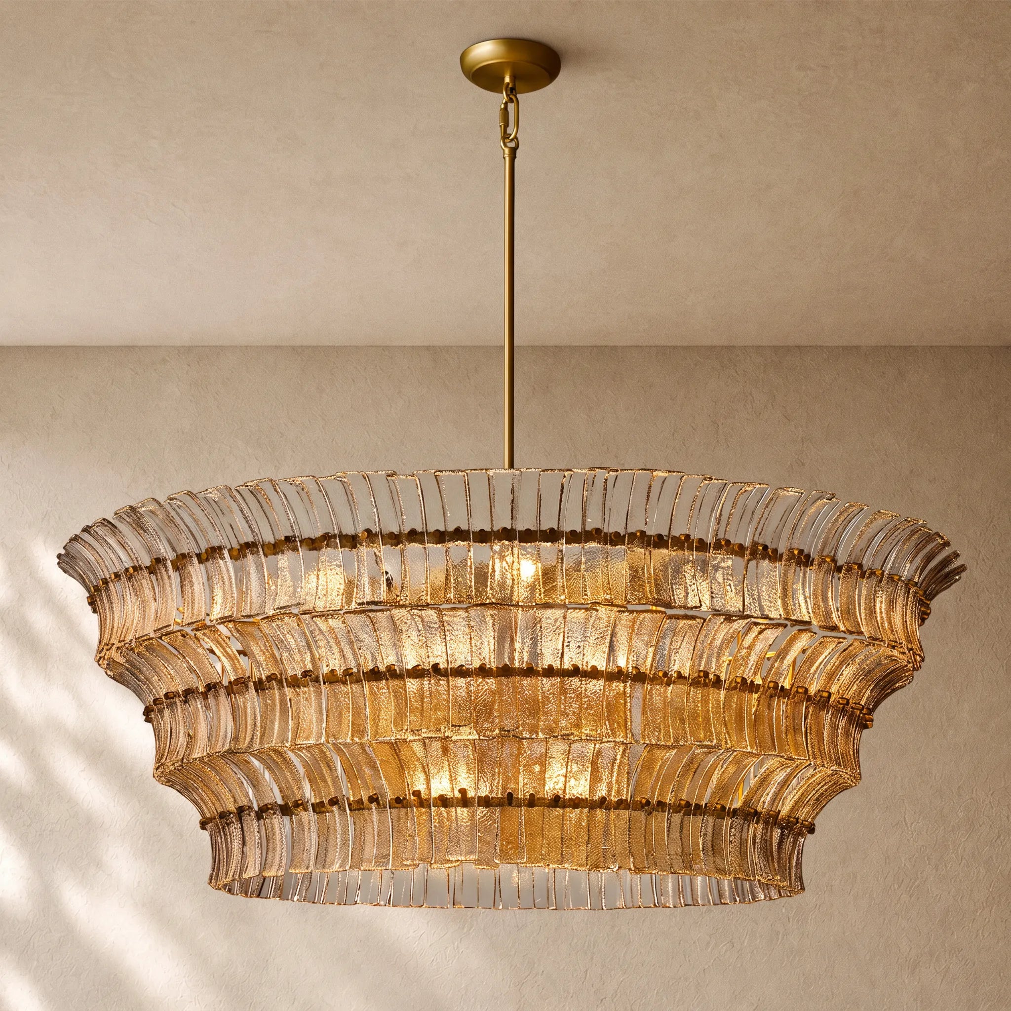 Romanion Glass Round Chandelier