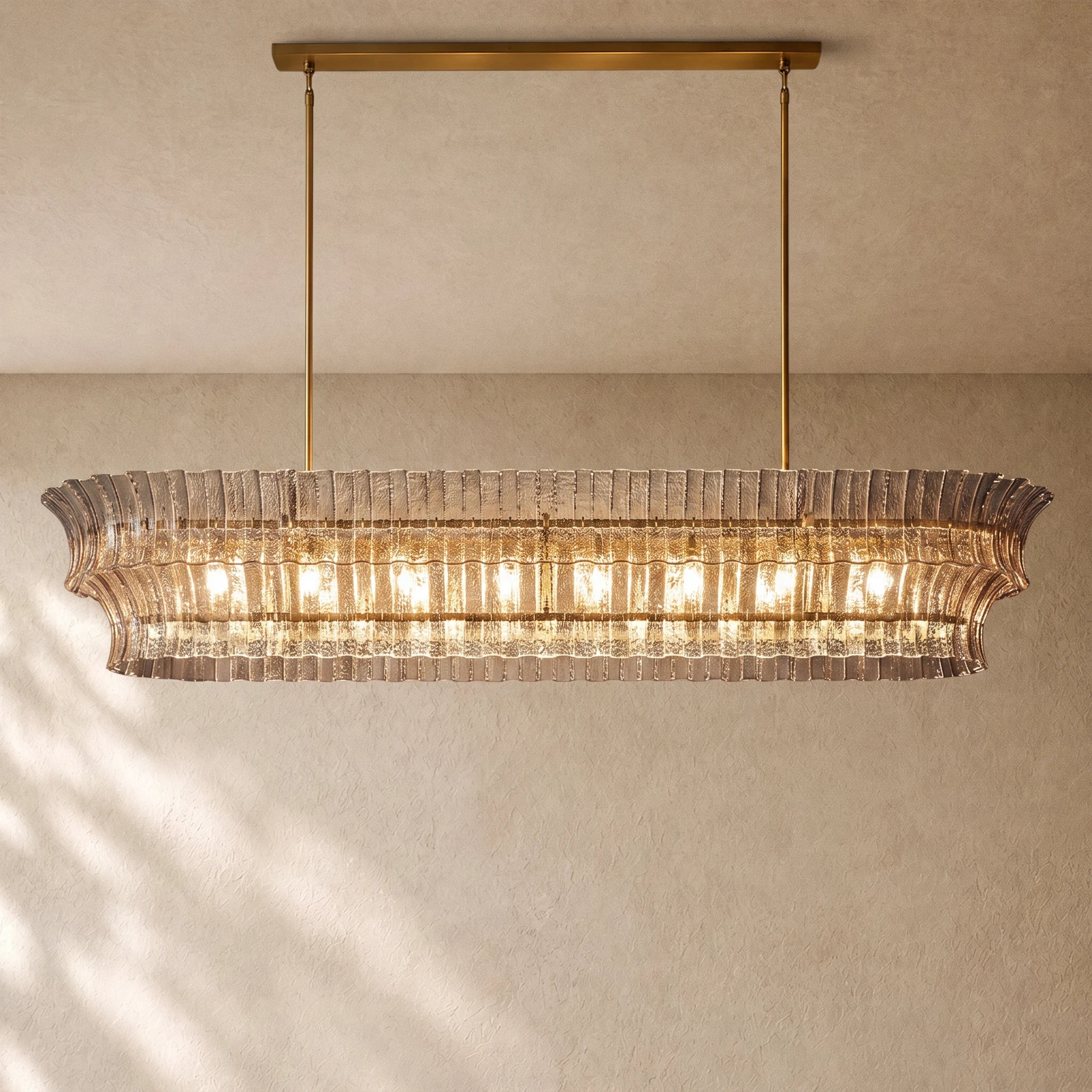 Romanion Glass Linear Chandelier
