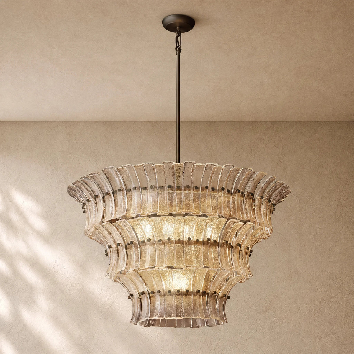 Romanion Glass Round Chandelier