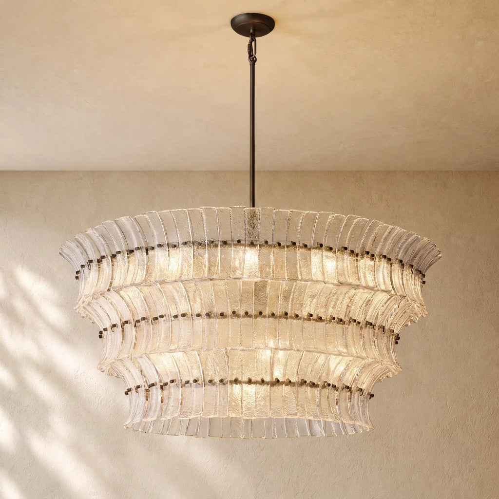 Romanion Glass Round Chandelier